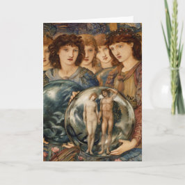 Angel av Creation av William Burne-Jones Helgkort