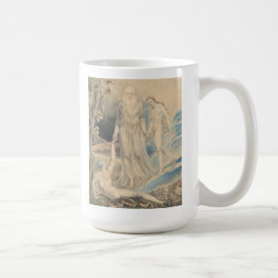 Ängel av den gudomliga närvaroen som kommer med kaffemugg