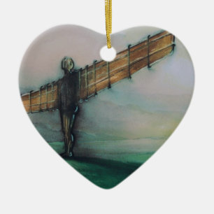 Ängel av den norr prydnaden julgransprydnad keramik