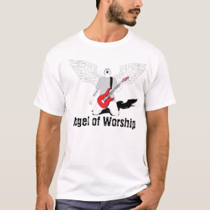 Ängel av dyrkan - röd gitarr t-shirt