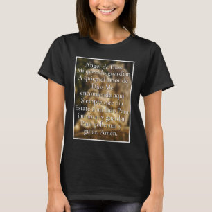 Ängel av Guds böneg katolsk kristen spansk Esp T Shirt
