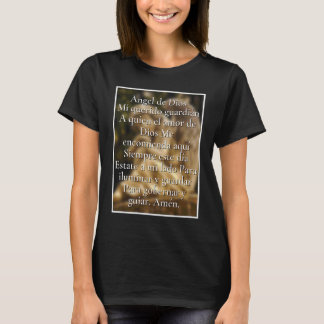 Ängel av Guds böneg katolsk kristen spansk Esp T Shirt
