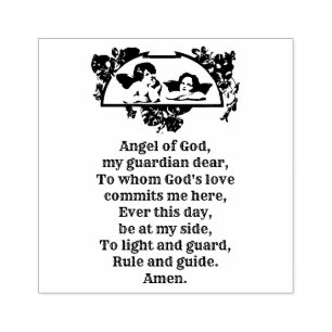 Angel av guds katolska Religiösa Prayer Stämpel