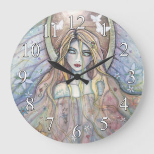 Ängel av hopp Fantasy Art Klocka