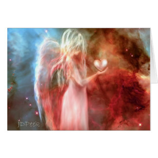 Ängel av kärlek hälsningskort