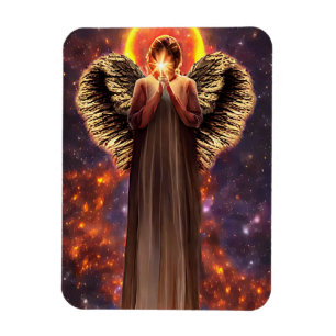Angel av Kärlek och lätt originalkonstföremål Magnet
