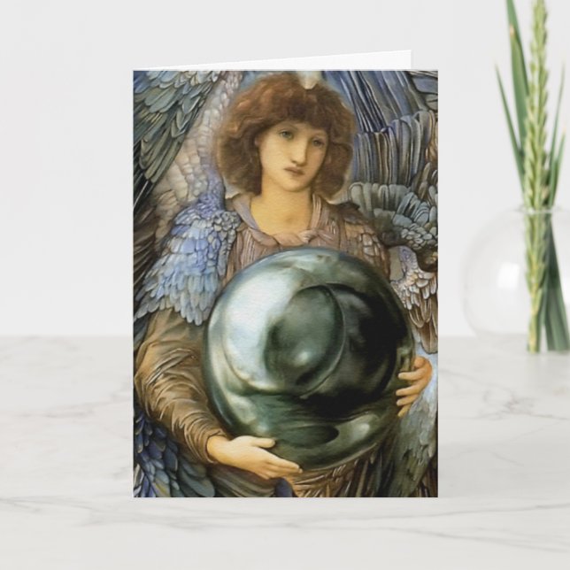 Ängel av skapelsen av William Burne-Jones Helgkort (Framsida)