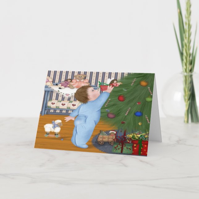 Angel Baby julkort Helgkort (Framsida)