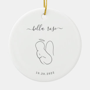 Angel Baby Sympathy Gift Julgransprydnad Keramik