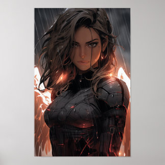 Angel Battle Redo Alita artwork Poster