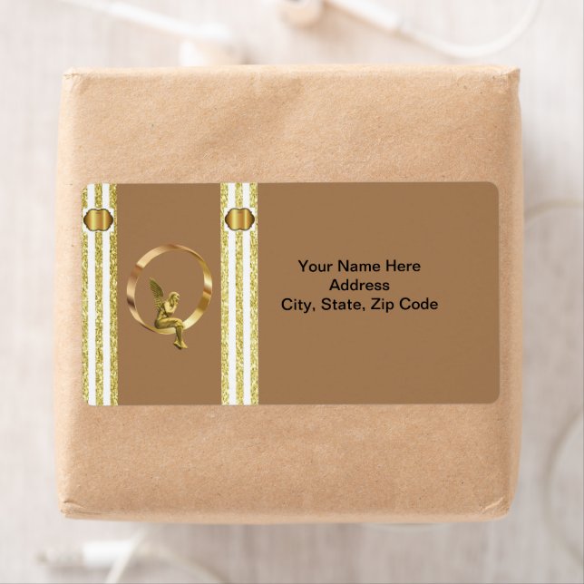 Angel Beige Labels Fraktsedel (Insitu)