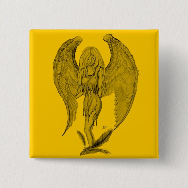 Angel Black and gult design Knapp (Framsida)