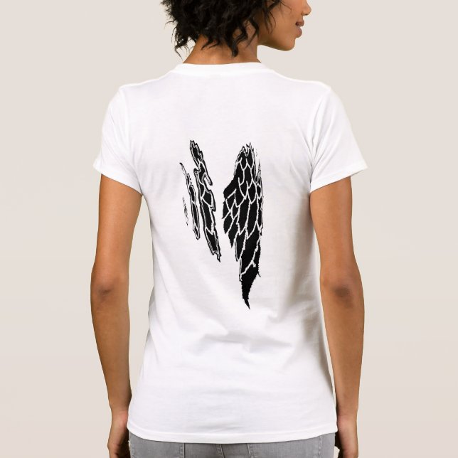 Angel Black Ripping Vingar T-shirt (Baksida)