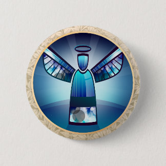 Angel: Blue Angel Pinback Button Knapp