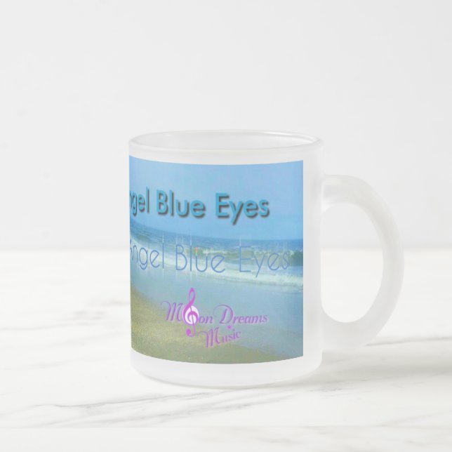 Angel Blue Ögon Frosted Mugg (Höger)
