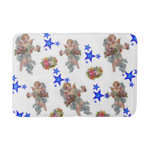 Angel Blue Stars Bathroom Bath Mat Badrumsmatta