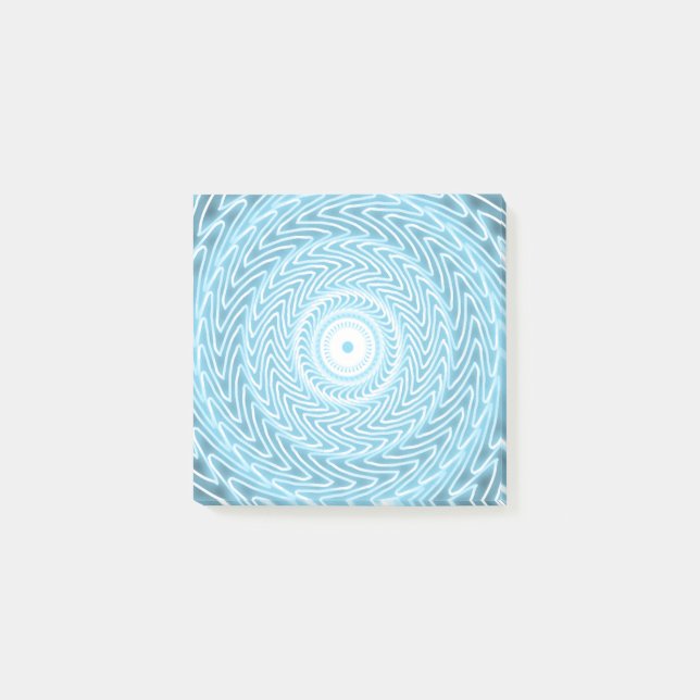 Angel Blue teal swirl mönster Post-it Block (Framsida)