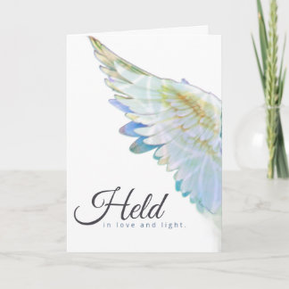 Angel Blue Wing – Held In Love & Light Kort