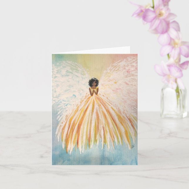 Angel Bright Blank Card Kort (Orkide)