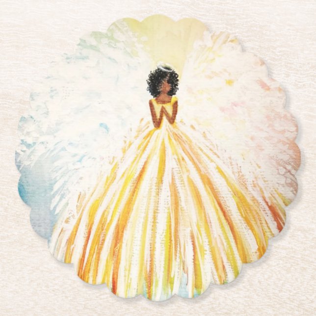 Angel Bright Papper Underlägg uppsättning (6) (Framsida)