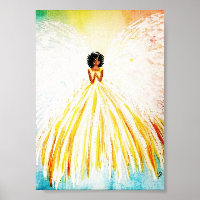 Angel Bright Premium Canvas Poster (5x7) (Framsidan)