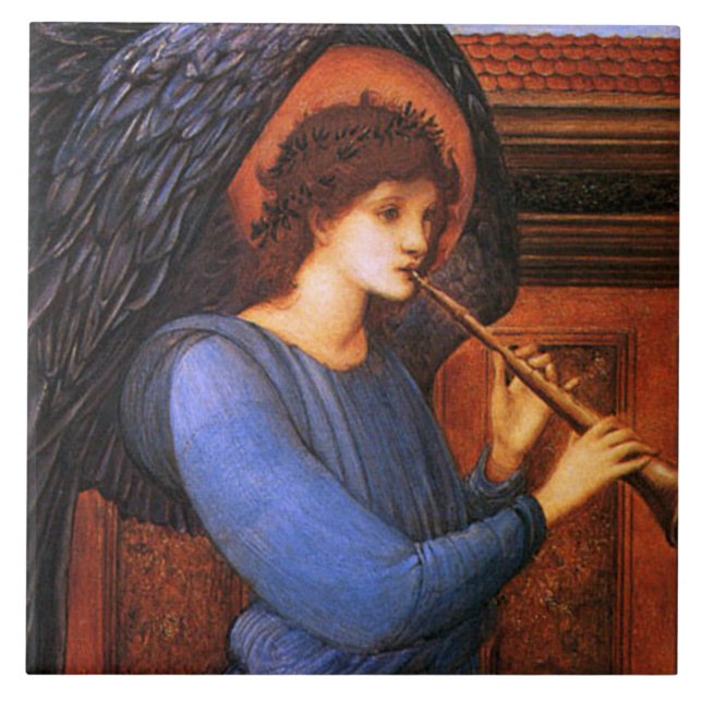 Angel Burne-Jones jul Art Tile eller Trivet Kakelplatta (Framsidan)
