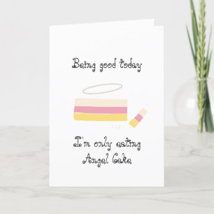 Angel Cake Card Helgkort