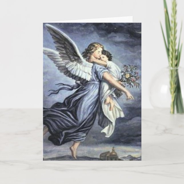 Angel Card med Prayer Kort (Framsida)