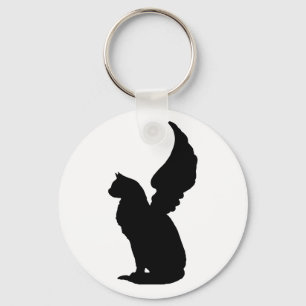 Angel Cat Keychain Nyckelring