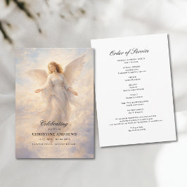 Angel Celebration of Life Funeral Program