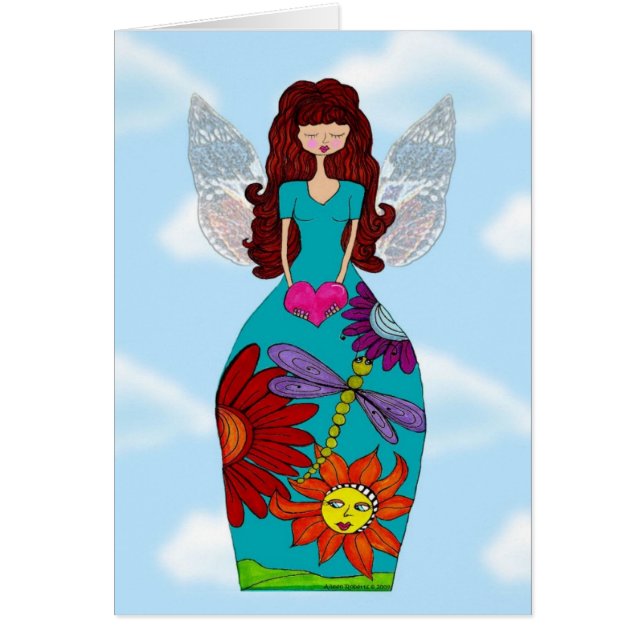 Ängel Celeste Hälsningskort (Framsidan)