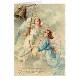 Angel Cherub Heaven Ringing Bell Hälsningskort