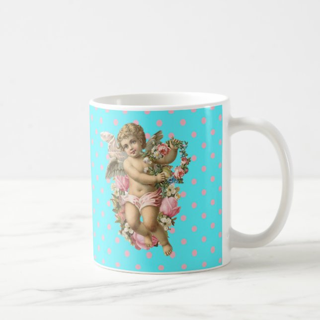 Ängel/Cherub - vintage Kaffemugg (Höger)
