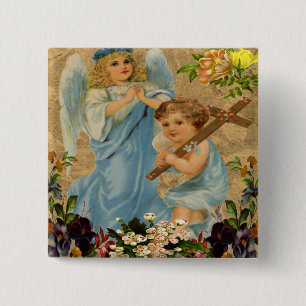 Angel Children Button Knapp