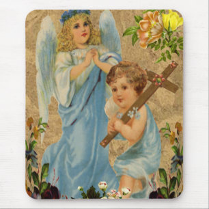 Angel Children Mouse Pad Musmatta