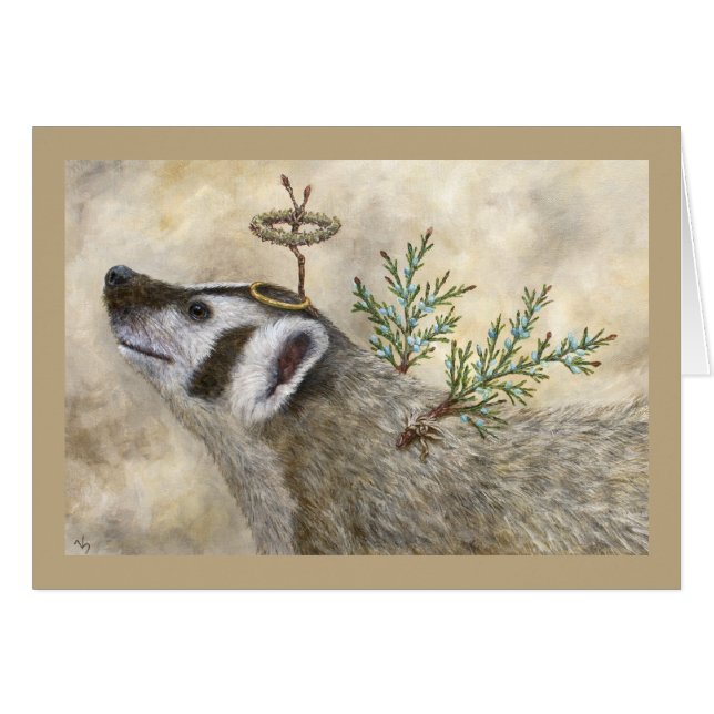 Angel Clarissa-kort Hälsningskort (Framsidan Horizontal)