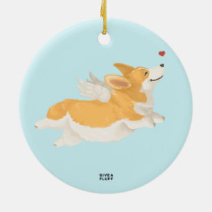 Ängel Corg Julgransprydnad Keramik