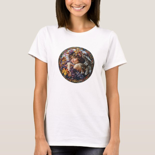 Ängel Dam T-shirt för henne  Kjol (Framsida)