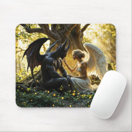Angel Demon övernaturlig, ljusstark design Musmatta