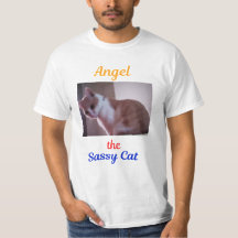 Ängel den sassiga katt T-shirt