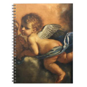 Ängel detalj, Modena beskyddare helgon av Guercino Anteckningsbok