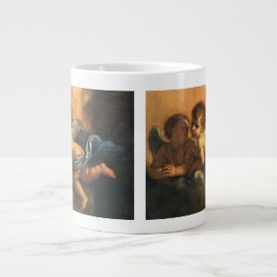 Ängel detalj, Modena beskyddare helgon av Guercino Jumbo Mugg