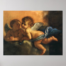 Ängel detalj, Modena beskyddare helgon av Guercino