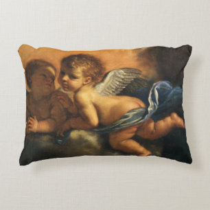Ängel detalj, Modena beskyddare helgon av Guercino Prydnadskudde