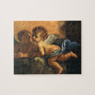 Ängel detalj, Modena beskyddare helgon av Guercino Pussel