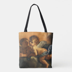 Ängel detalj, Modena beskyddare helgon av Guercino Tygkasse
