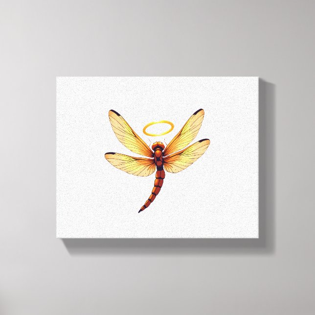 Angel Dragonfly Canvastryck (Framsida)