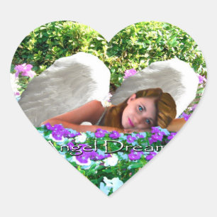 ANGEL DREAMS GARDEN OF DREAMS HEART STICKERS HJÄRTFORMAT KLISTERMÄRKE