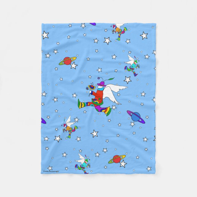Angel Dudes Starry Night Fleece Blanket (Framsidan)