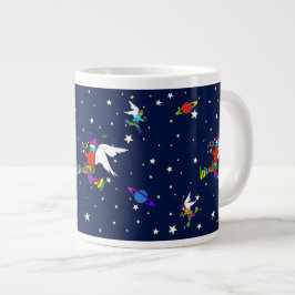 Angel Dudes Starry Night (Midnight) Jumbo Mugg